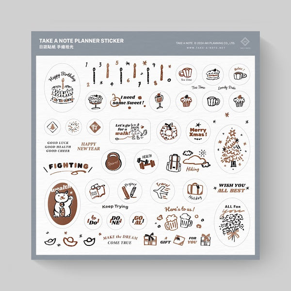 Take A Note Planner Foil Stamped Sticker - Sketch & Shine | Take A Not ...