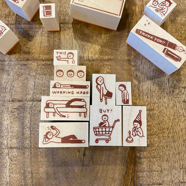 Littlelu Mini Stamps - 1.5 x 1.5 cm – Desk Gems