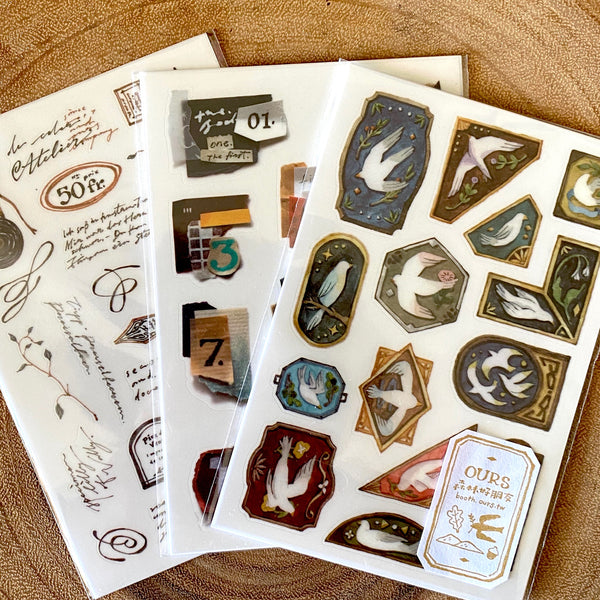 Ours Print-On Transfer Sticker, 2019 Winter | Ours 轉印貼紙, 2019冬系列