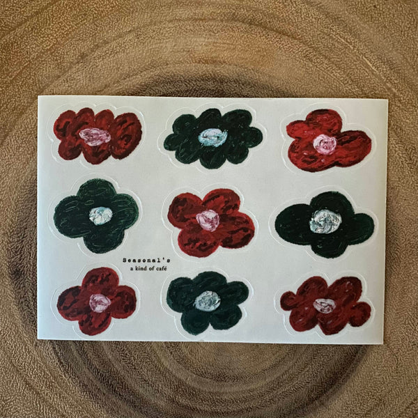 A Kind of Café Sticker, Hi Flower | 什物貼紙, 聖誕花朵