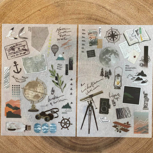 Somesortof.fern Print-On Transfer Sticker, Travel Time | 羊君轉印貼紙, 旅行