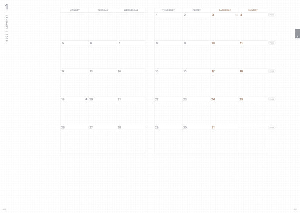 Pre-order | Take A Note 2026 Medium Weeks Planner B6