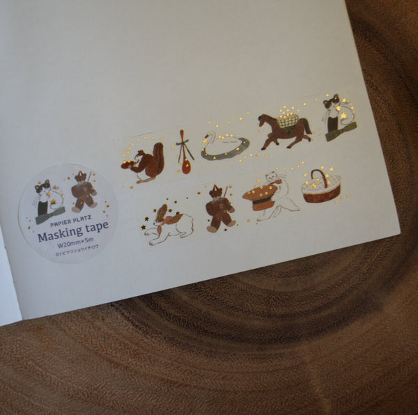 PAPIER PLATZ Shochirou Tobimatsu gold foil washi tape