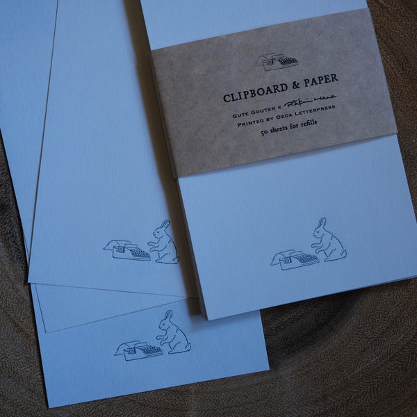 Rakuihana Memo Pad, Typewriter Bunny