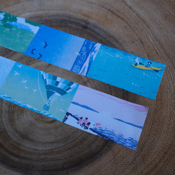 Rakuihana Rolled Labels, Letter in the Wind