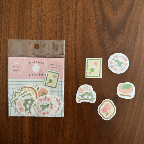 Furukawa Shiko Flake Seal, Spring Time | 古川紙工貼紙包, 春日系列