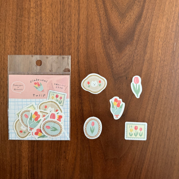 Furukawa Shiko Flake Seal, Spring Time | 古川紙工貼紙包, 春日系列