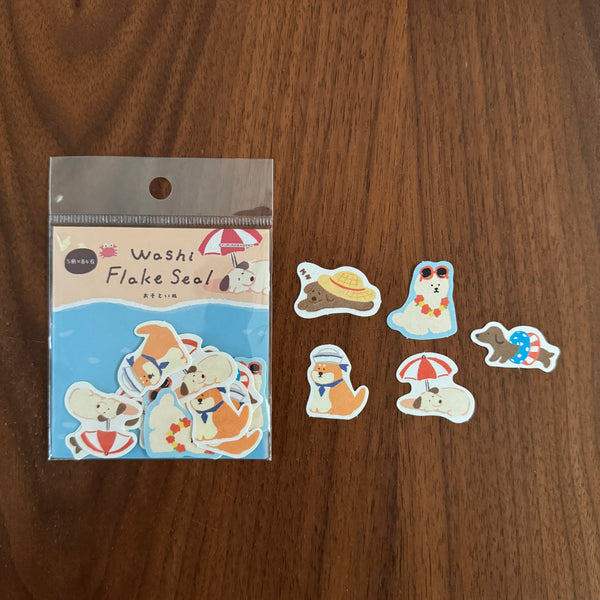 Furukawa Shiko Flake Seal, Summer Time | 古川紙工貼紙包, 夏日系列