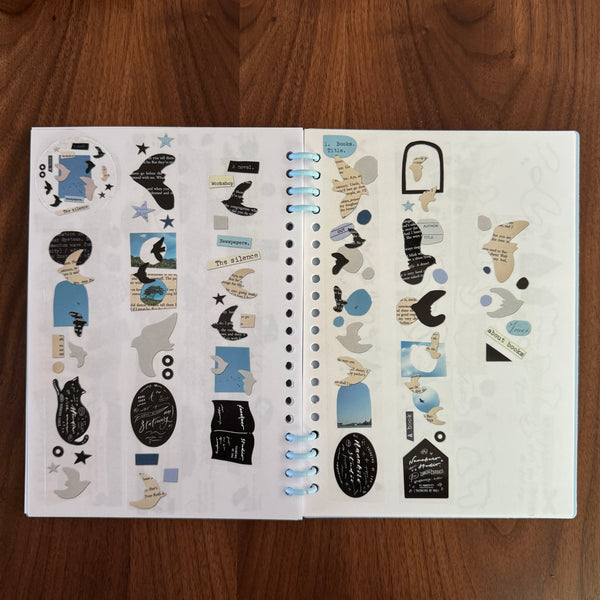 Mr. Eggplants PET Tape, Paper Birds | 茄子先生PET膠帶, 剪紙的鳥