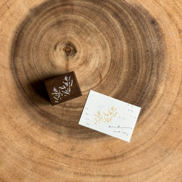 somesortof.fern Vintage Stamp, Letters and Blooms | 羊君 復古印章，字母與薊花