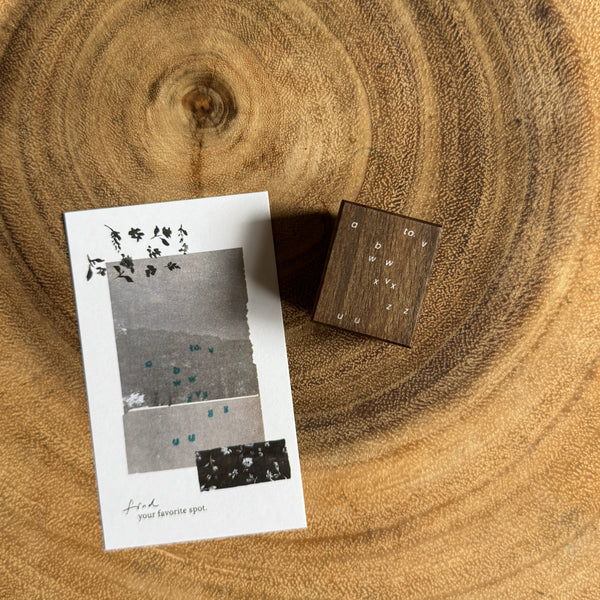 somesortof.fern Vintage Stamp, Letters and Blooms | 羊君 復古印章，字母與薊花