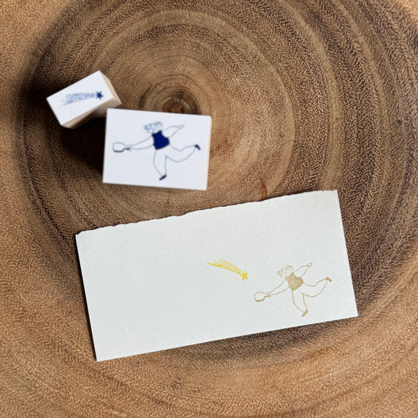 Ivy Snow Stamp, Shooting Star | 森空印章 流星女孩 – a blank note