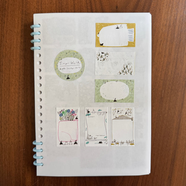 avocado mori Sticky Note Roll, Tiny World | 森酪梨付籤留言貼, 小小世界 – a blank note