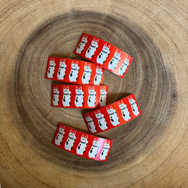 somesortof.fern Label Stickers, maneki-neko| 羊君 標籤貼紙，招財貓