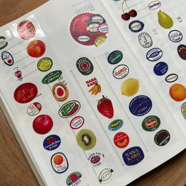 Mr. Eggplants PET Tape, Fruit Labels | 茄子先生紙膠帶