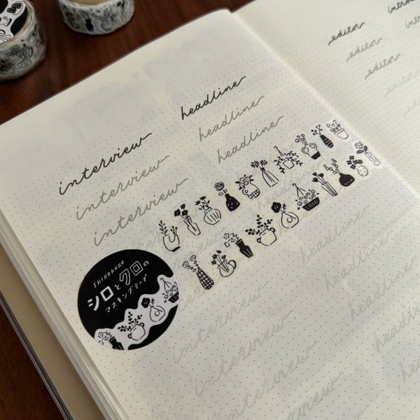 Mind Wave Die-cut Washi Tape | 異形和紙膠帶