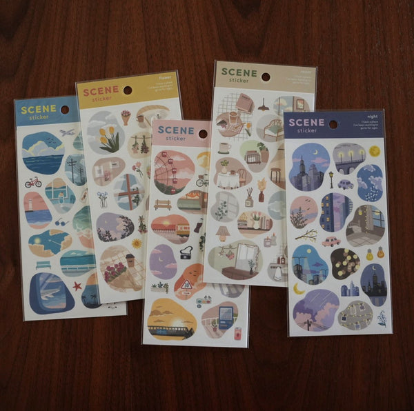 Mind Wave Sticker, Scene | 景系列貼紙 – a blank note