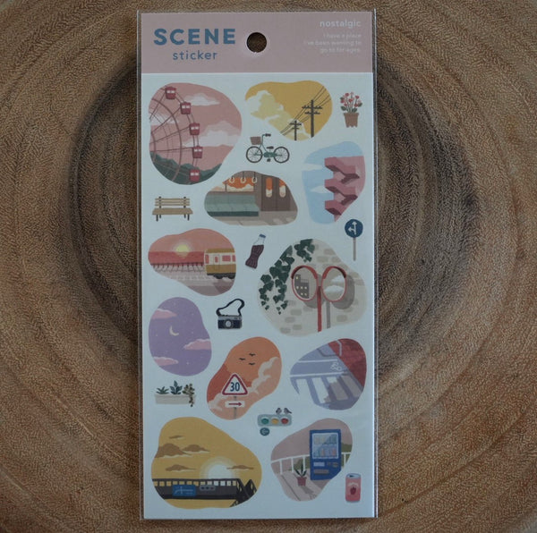 Mind Wave Sticker, Scene | 景系列貼紙 – a blank note
