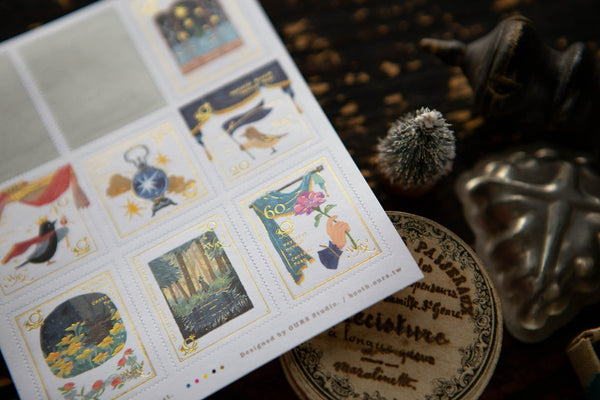 Ours Postage Stamps Sticker, Wayfarer II | 漢克 x 庫巴郵票貼紙 旅者足跡 II