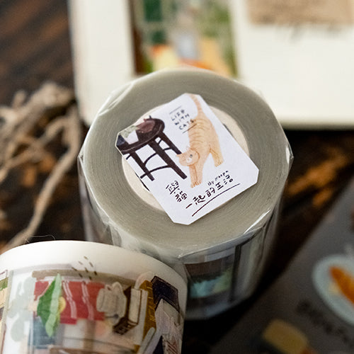 Ours PET Tape, Life with Cats | 漢克 x 庫巴紙膠帶, 與貓一起的生活