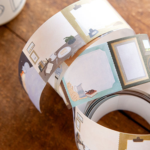 Ours Sticker Roll, Life with Cats | 漢克 x 庫巴捲式便條貼紙, 與貓一起