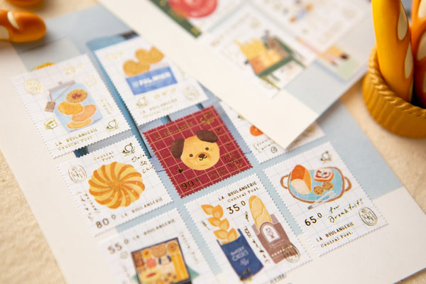 Pre-Order | Ours Postage Stamps Sticker, Bakery Cheer's | 漢克 x 庫巴郵票貼紙 Cheer's烘焙坊