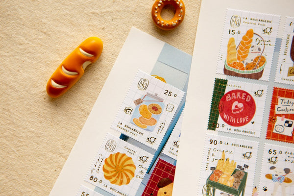 Pre-Order | Ours Postage Stamps Sticker, Bakery Cheer's | 漢克 x 庫巴郵票貼紙 Cheer's烘焙坊