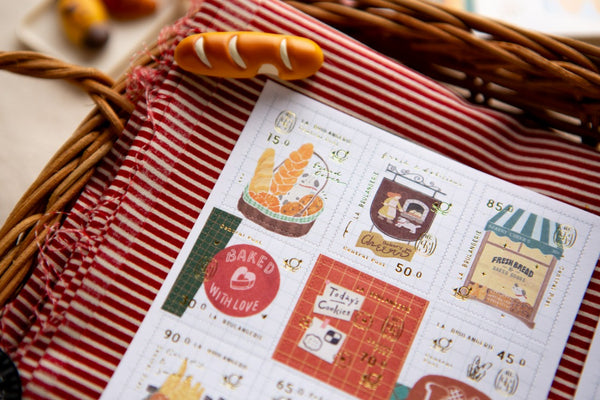 Pre-Order | Ours Postage Stamps Sticker, Bakery Cheer's | 漢克 x 庫巴郵票貼紙 Cheer's烘焙坊
