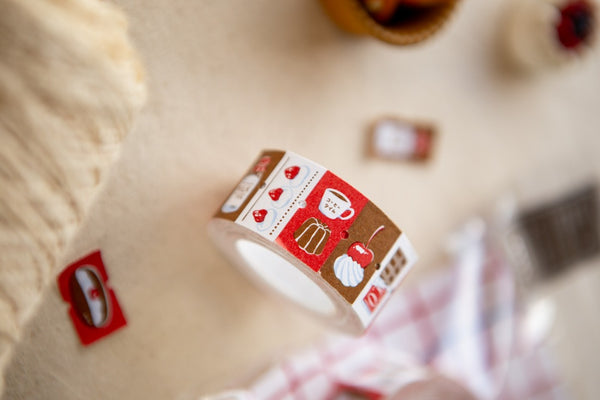 Pre-Order | Ours Sticker Label Roll, Afternoon Tea Time | 漢克 x 庫巴標籤卷, 午茶片刻