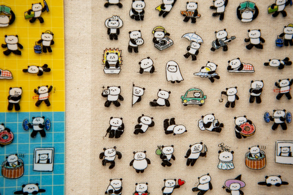 Pre-Order | Ours Sticker, PANDA! PANDA! | 漢克 x 庫巴透明貼紙