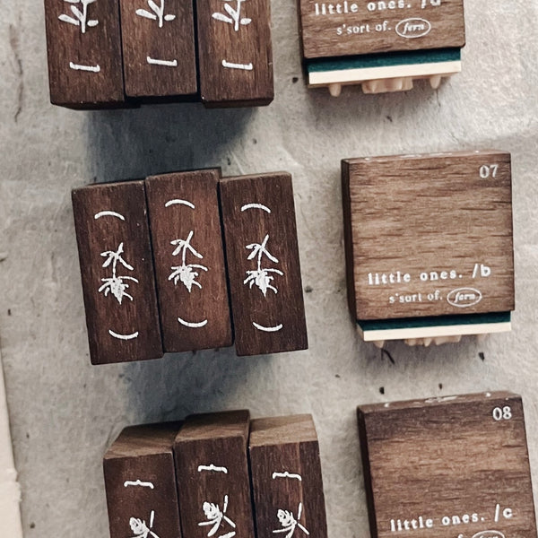 somesortof.fern Vintage Stamp, Letters and Blooms | 羊君 復古印章，字母與薊花