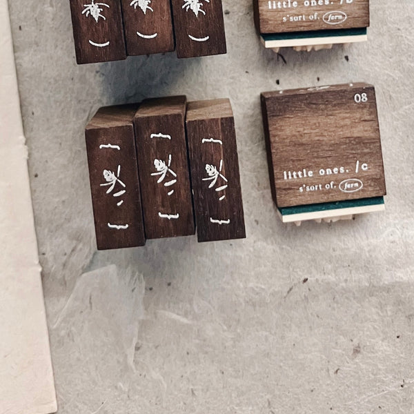 somesortof.fern Vintage Stamp, Letters and Blooms | 羊君 復古印章，字母與薊花