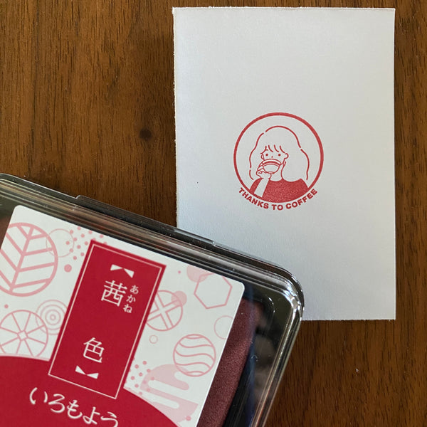 Shachihata Iromoyo Ink Pad, Akane | 寫吉達日本傳統色印台, 茜色