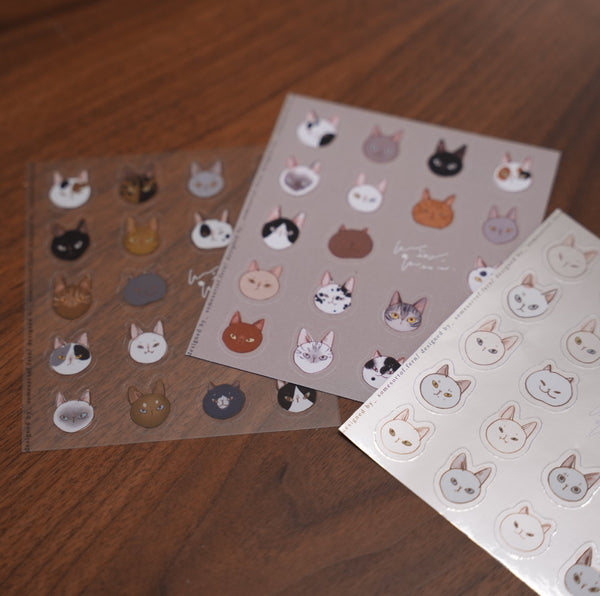 Somesortof.fern Sticker Pack, Cat Meme | 羊君貼紙包, 貓咪表情