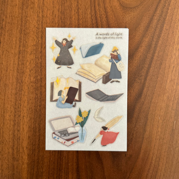 Yamadoro Print-On Transfer Sticker, A Words of Light | 山泥泥 轉印貼紙
