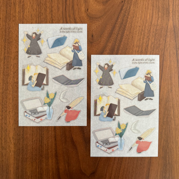 Yamadoro Print-On Transfer Sticker, A Words of Light | 山泥泥 轉印貼紙