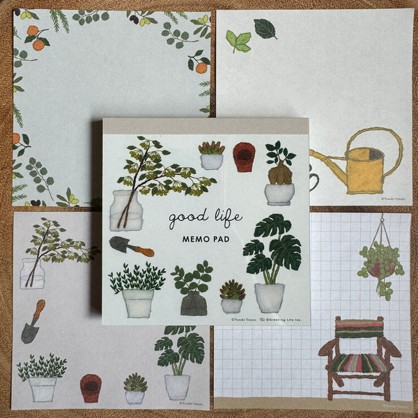 Yusuke Yonezu Memo Pad, Good Life, Green | 米津祐介付箋