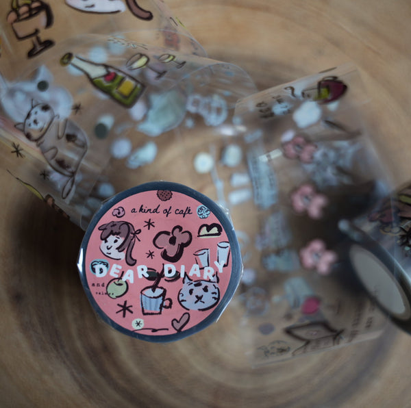 A Kind of Café PET Tape, Dear Diary | 什物紙膠帶, 親愛的日記