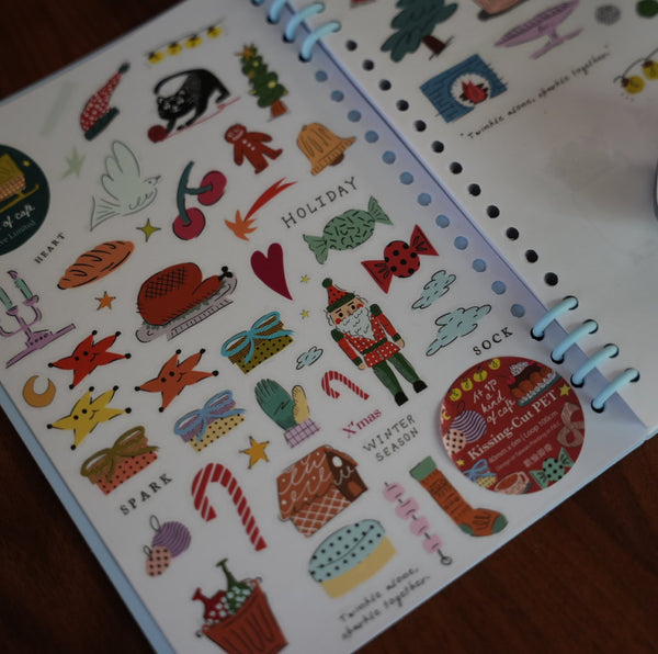 A Kind of Café Kiss-Cut PET Tape, Winter Season | 什物軋型PET膠帶, 歡愉節慶