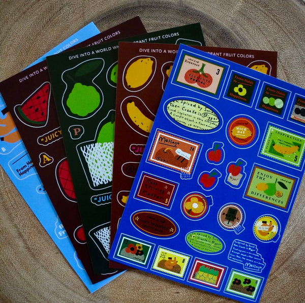 A Kind of Café Sticker, Juicy Thoughts Fruity Days | 什物貼紙, 水果主題