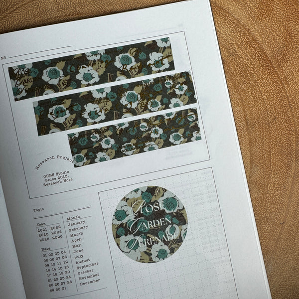 A Kind of Café Washi Tape, Rose Garden Serenade | 什物紙膠帶, 玫瑰小夜曲