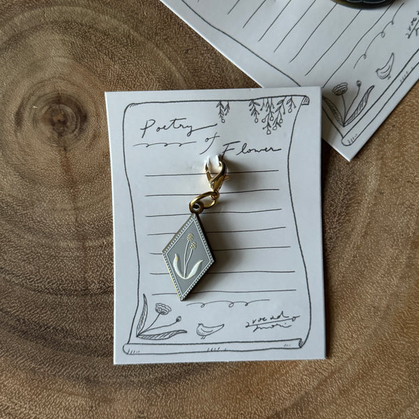 avocado mori Charm, Flower Pottery | 森酪梨金屬吊飾, 花的詩歌