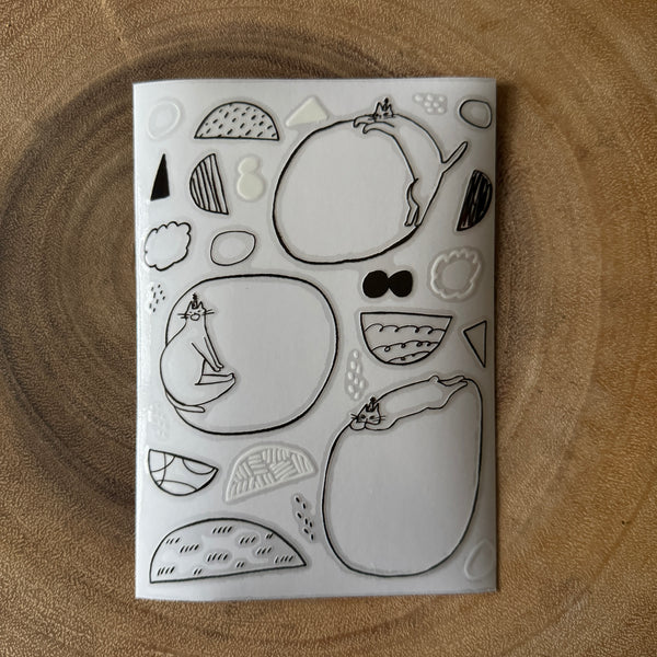 avocado mori Print-On Transfer Sticker, Lovely Message | 森酪梨轉印貼紙, 可愛的訊息