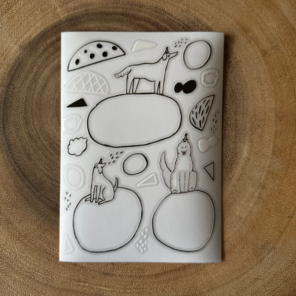 avocado mori Print-On Transfer Sticker, Lovely Message | 森酪梨轉印貼紙, 可愛的訊息
