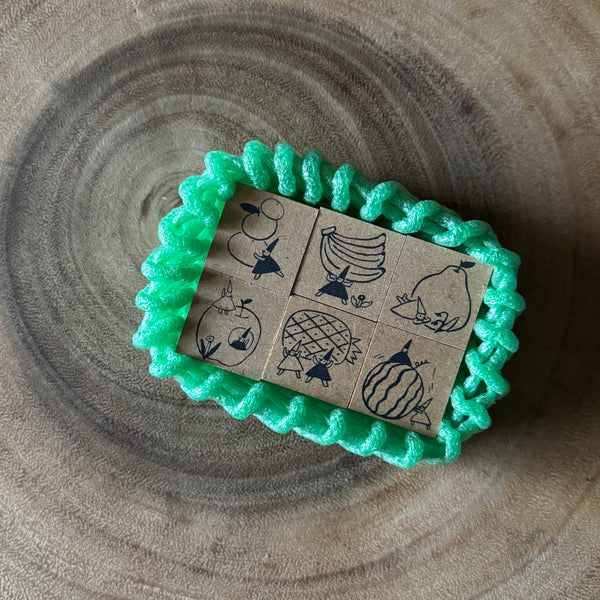 avocado mori Stamp Set, Nisse's Dopamine with Fruit | 森酪梨印章組, 小精靈的多巴胺水果