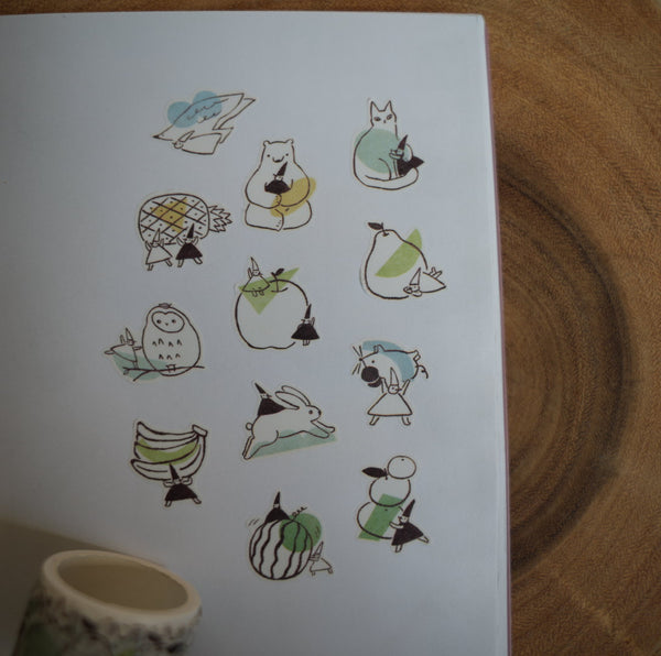 avocado mori Sticker Roll, Nisse's Dopamine | 森酪梨割型紙膠帶, 小精靈的多巴胺