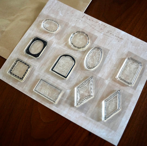avocado mori Transparent Stamp, Memories in a Frame, Frame | 森酪梨透明印章, 回憶的畫框之框