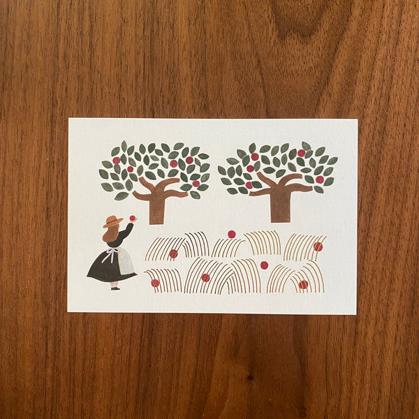 Necktie Post Card, Apple Trees | Necktie明信片