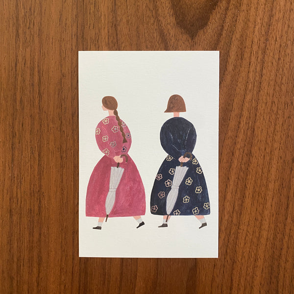 Necktie Post Card, Floral Dress | Necktie明信片