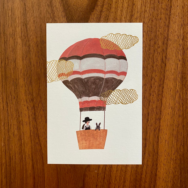 Necktie Post Card, Hot Air Balloon | Necktie明信片